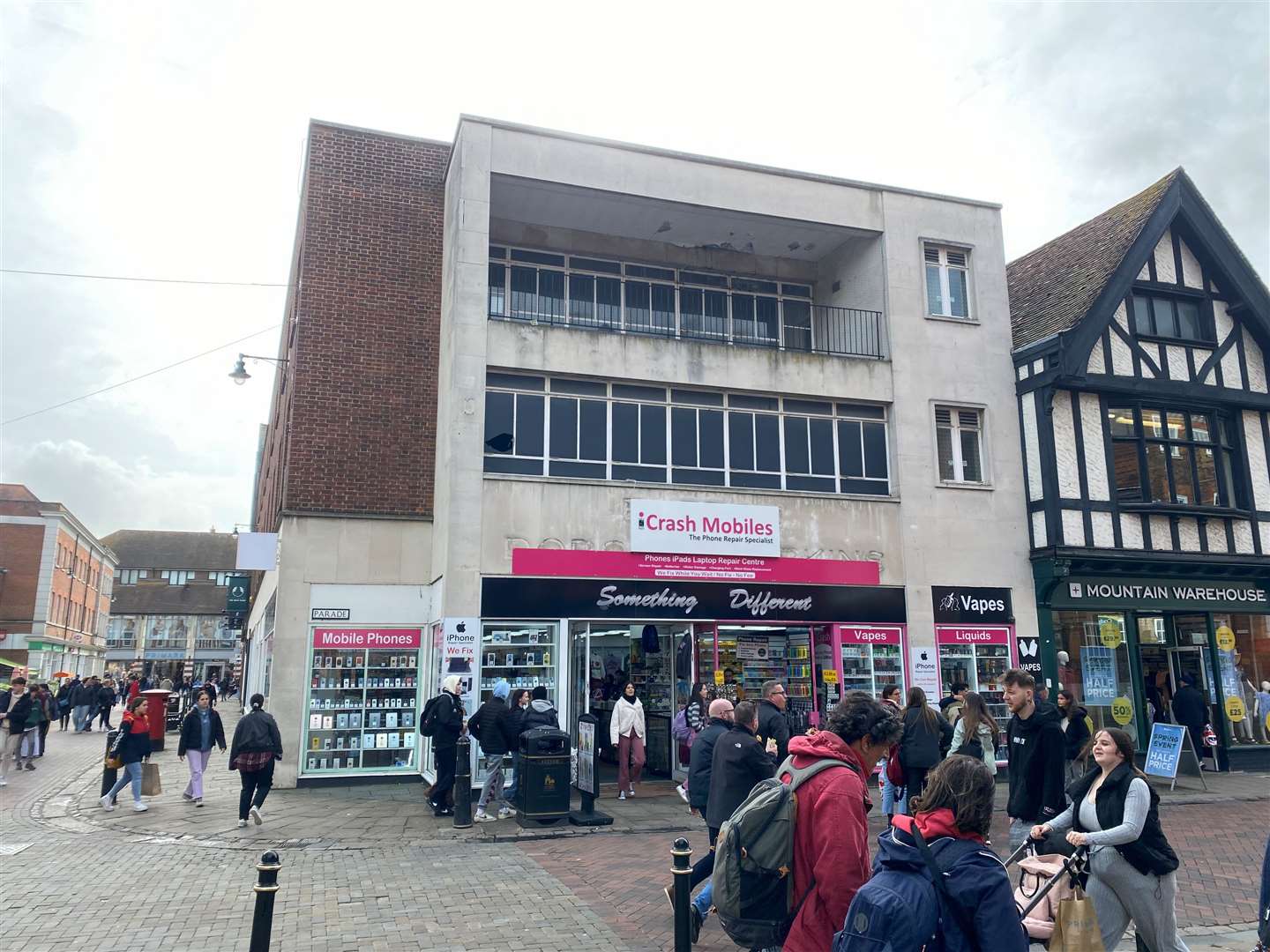 The building on the corner of Rose Lane and The Parade is in the heart of Canterbury