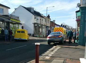 Emergency services were called to Camden Road. Picture: Chris Stevenson