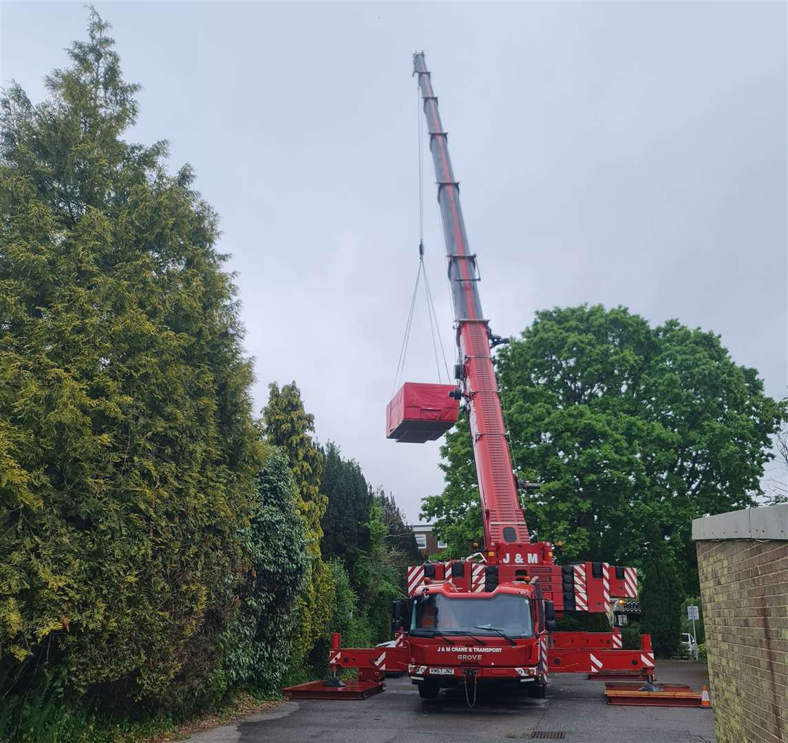 New modular apartments arrive at Chilston Road in Tunbridge Wells, Photo John Wilce