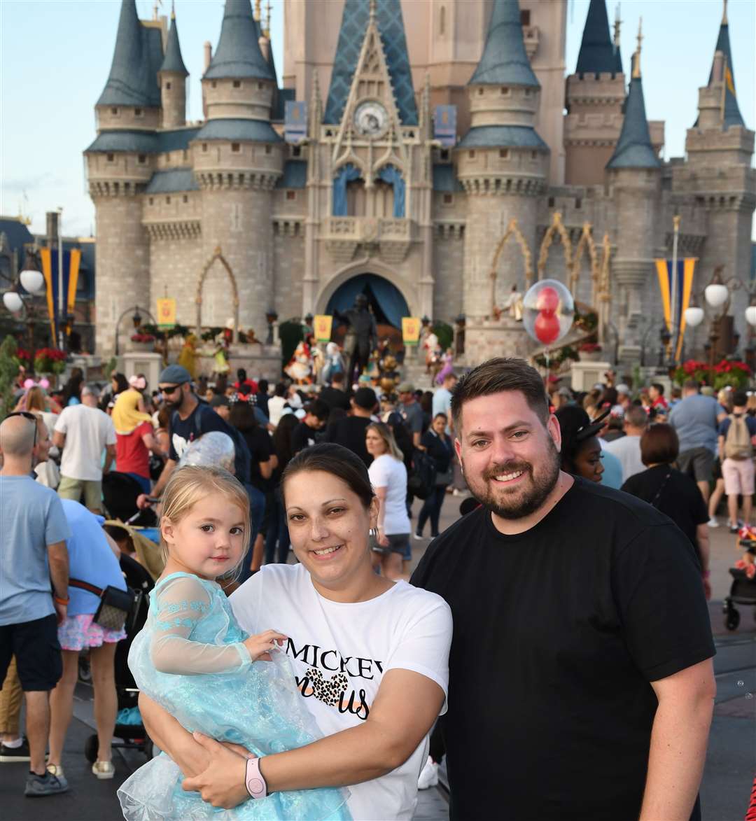 Sam and Lauren Robinson with their daughter Molly