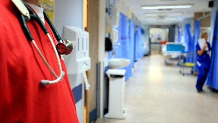 A doctor in a hospital. Stock image.