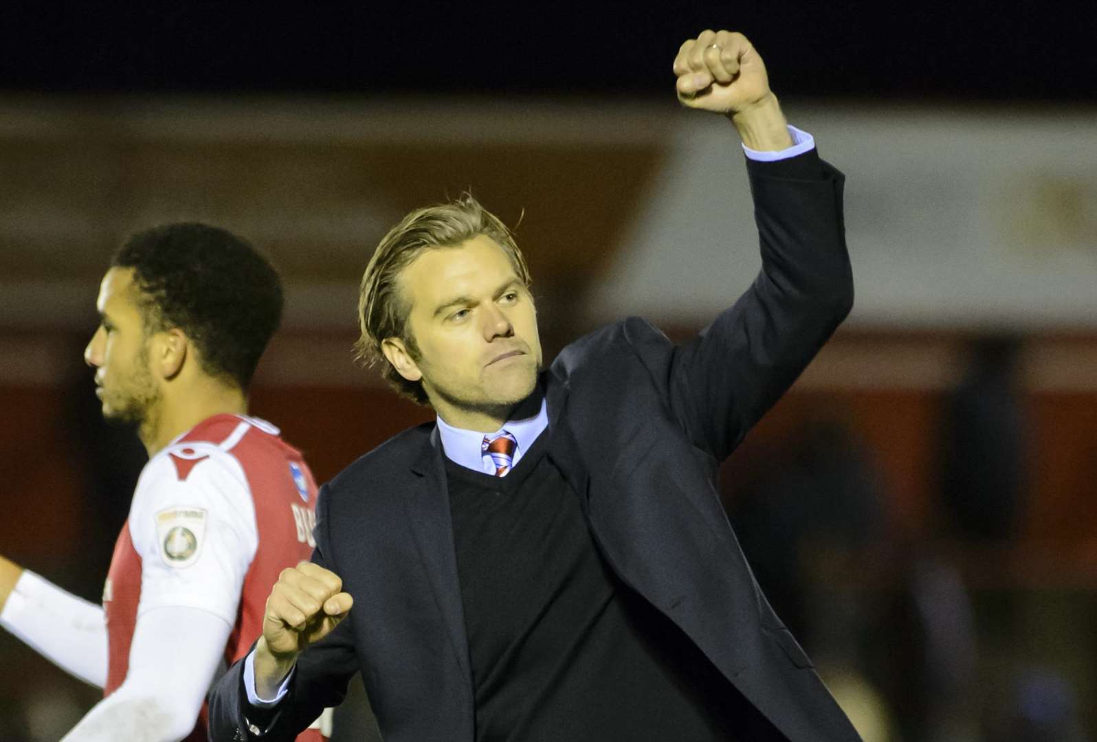 Ebbsfleet manager Daryl McMahon Picture: Andy Payton