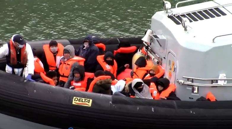 People arriving at Dover today. Photo: Chris Johnson