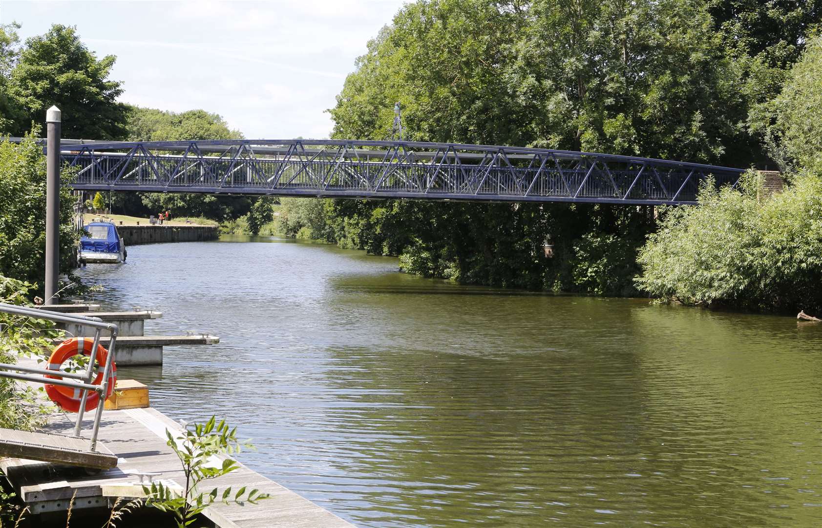 A woman was sexually assaulted walking between Clifford Way and Tovil footbridge in Maidstone. Picture: Andy Jones