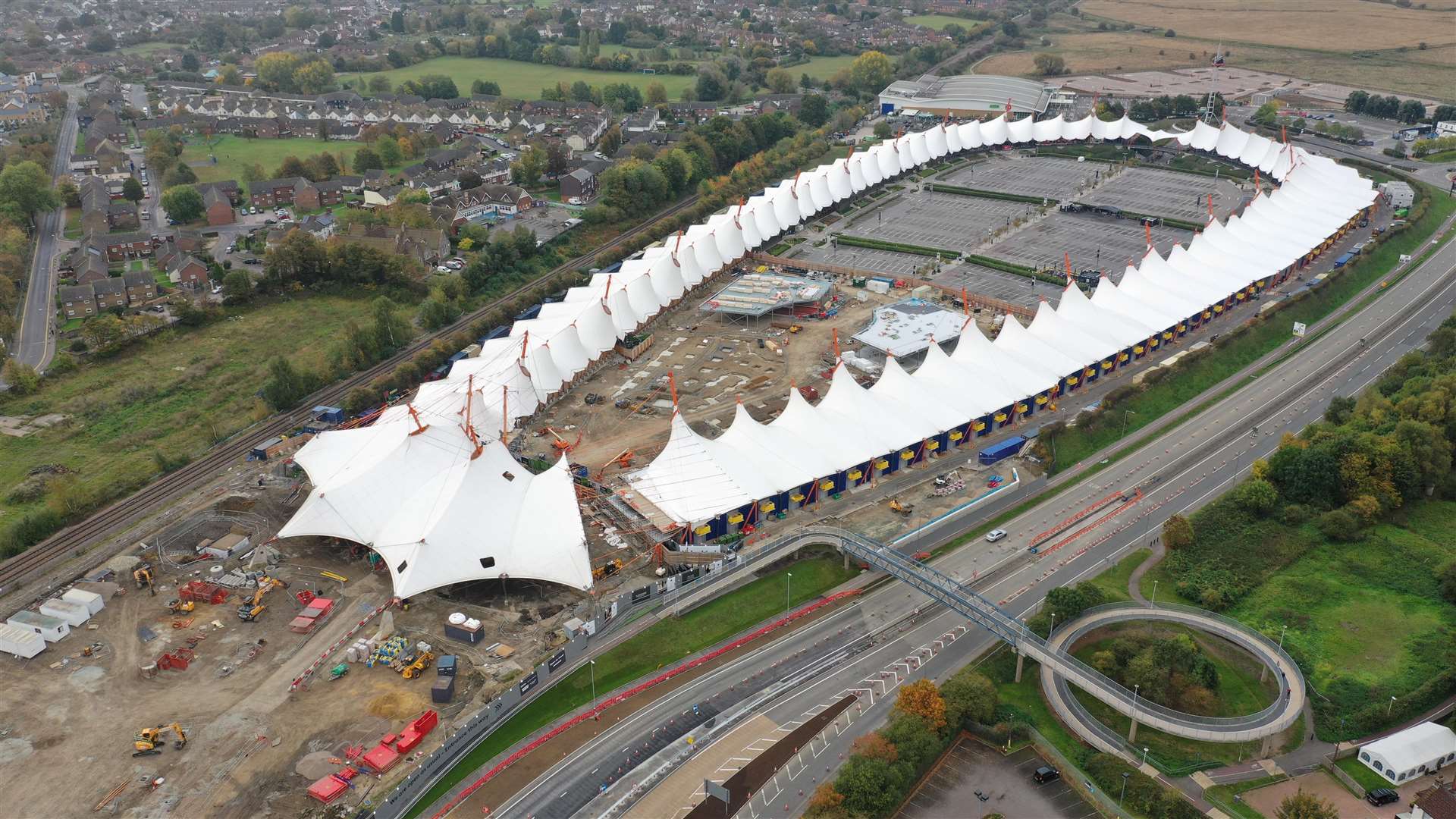 The new shops are beginning to appear on the car park. Picture: Vantage Photography / info@vantage-photography.co.uk