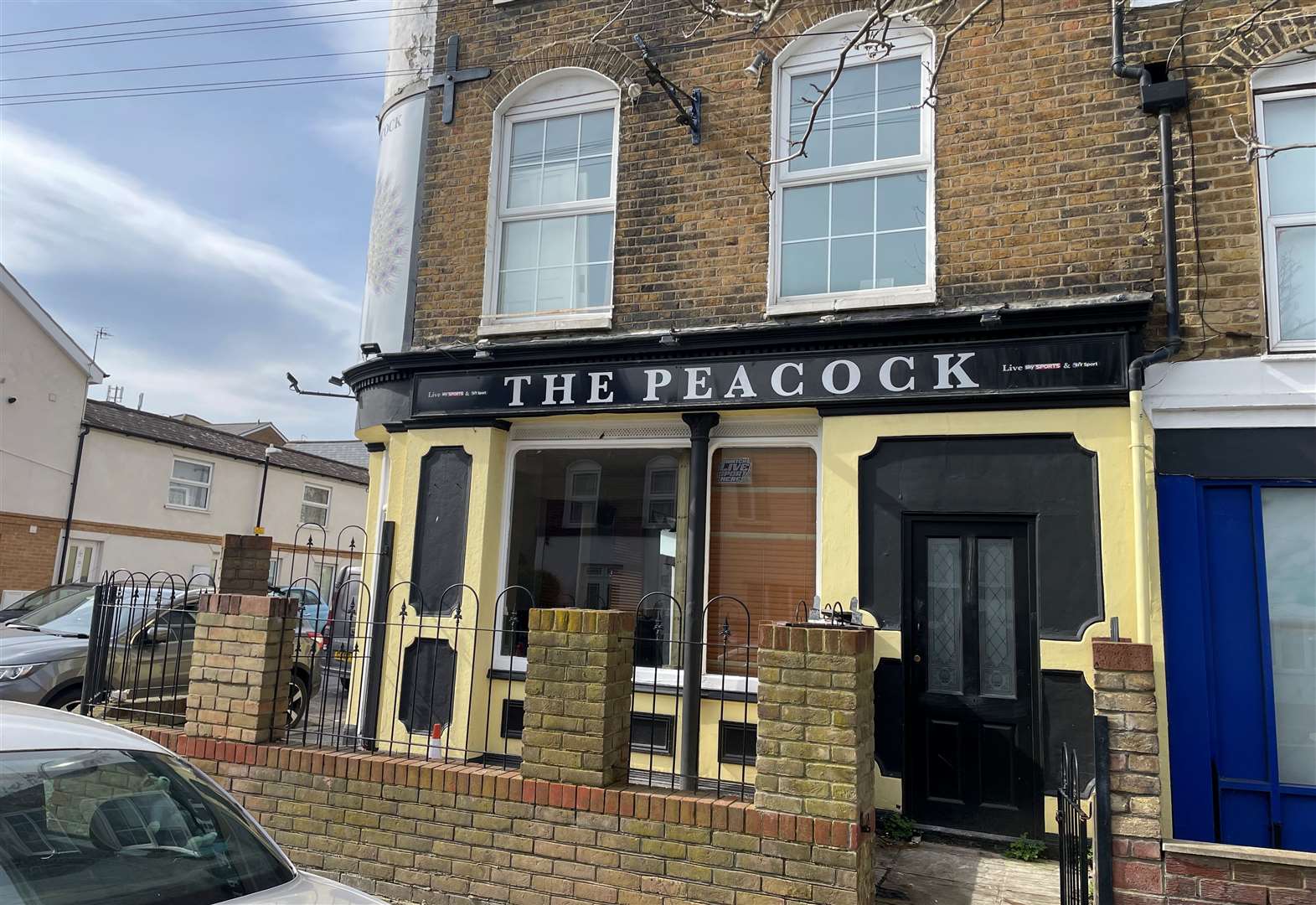 The Peacock pub, in Peacock Street, Gravesend. Stock picture