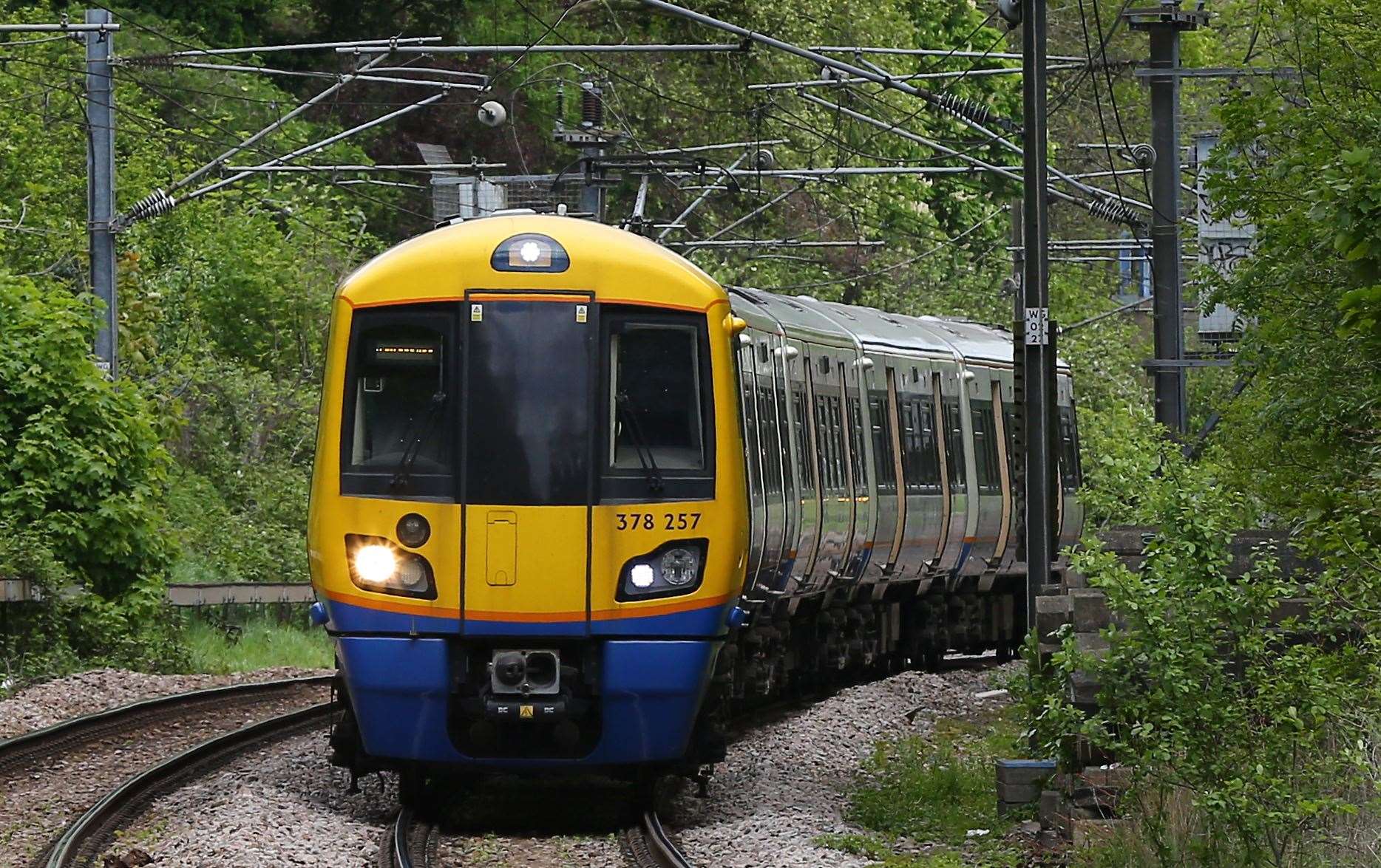 A view of a London Overground Train at Hampstead Heath Station (Gareth Fuller/PA)