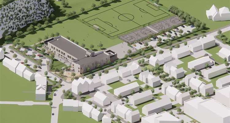 How the new Rosherville Primary Academy site will look from above