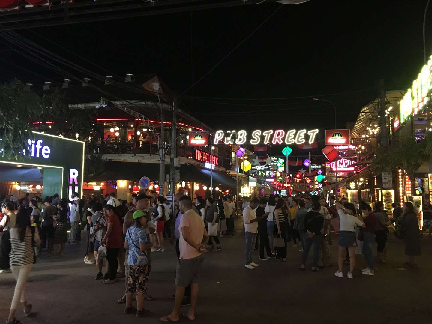 How Pub Street usually looks in Siem Reap. Picture: Matt Leclere