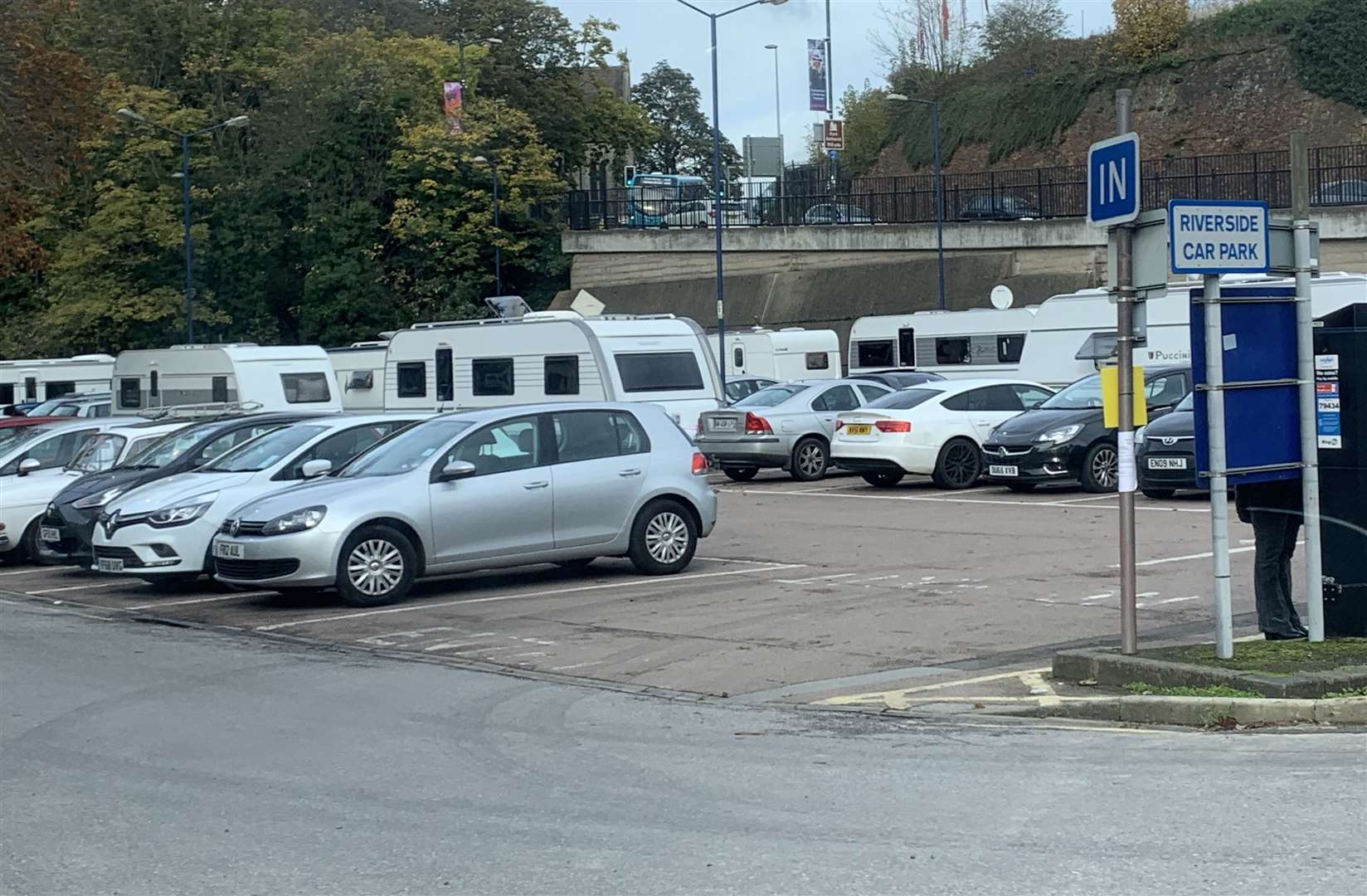 Cavarans pitched up in the Riverside car park in Chatham on November 6