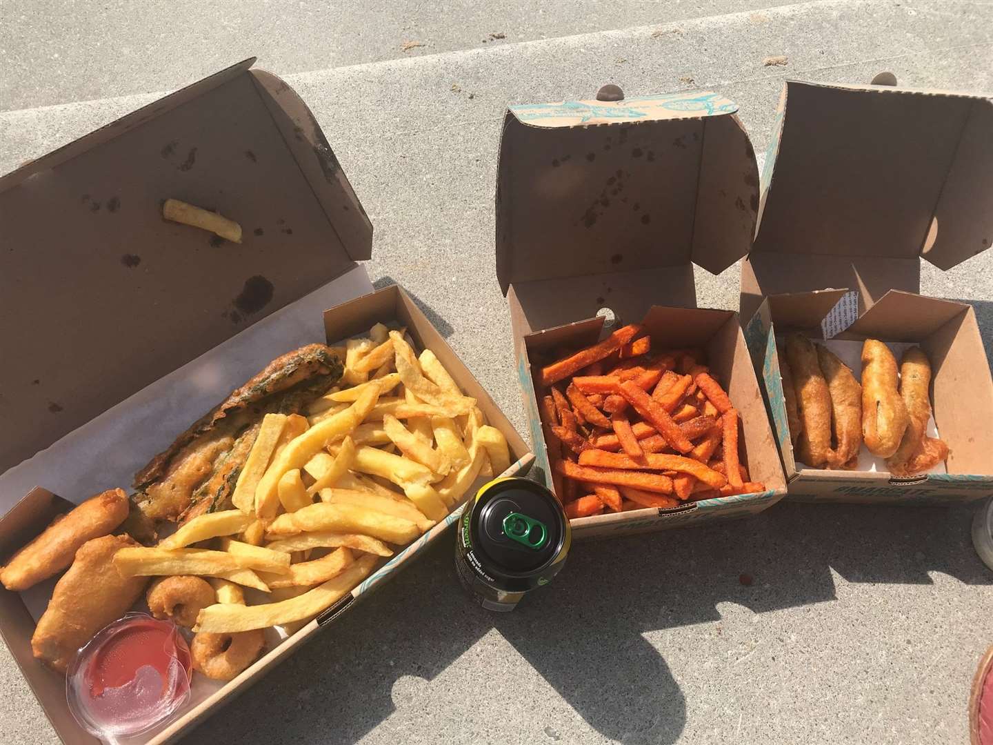 A decent spread for £16.50 - God-kissed battered pickles on the right