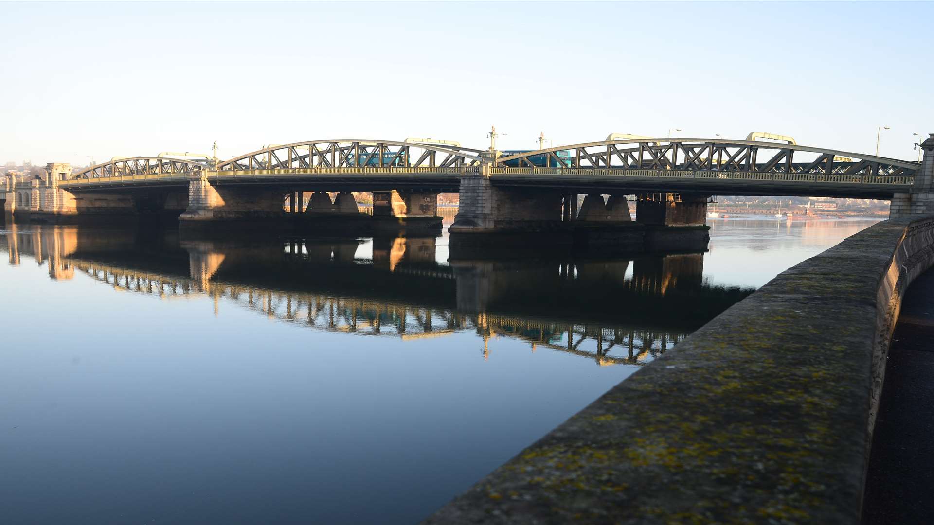 A portion of the bridge was closed this morning.