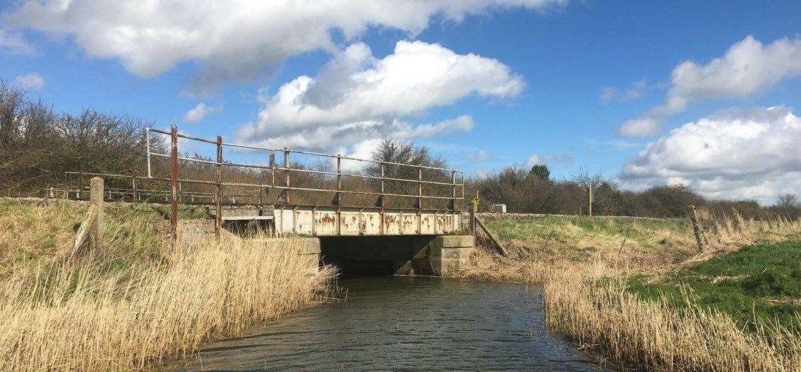 The Creek River bridge near Birchington