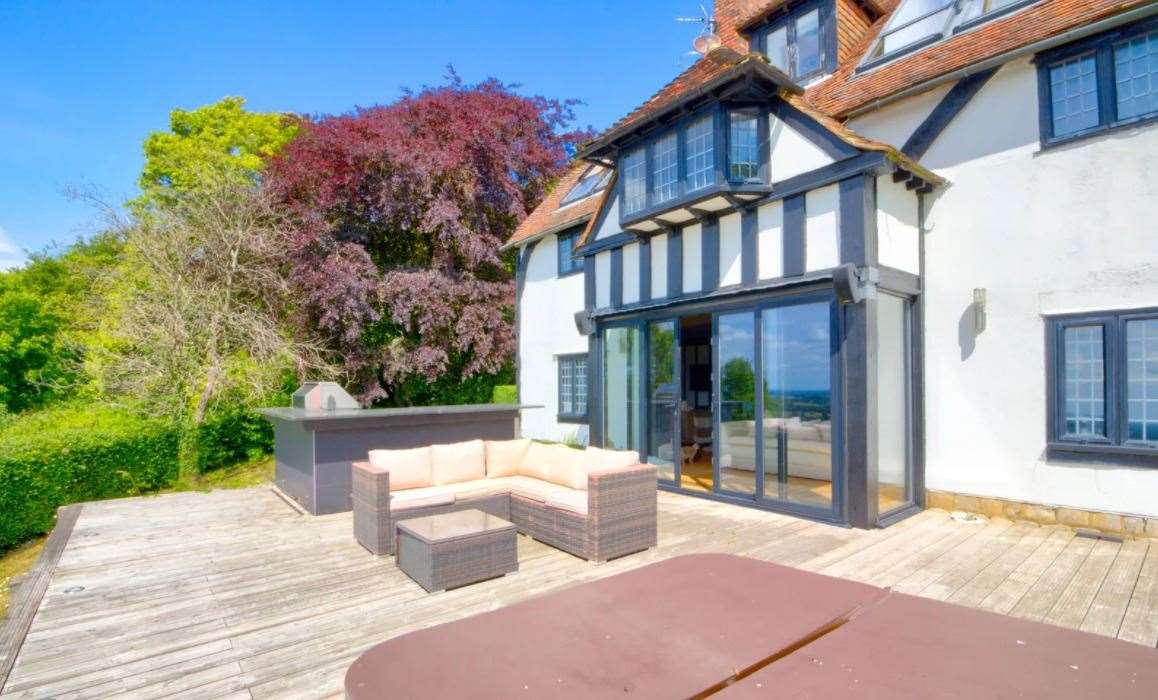 The house looks out from Charing Hill