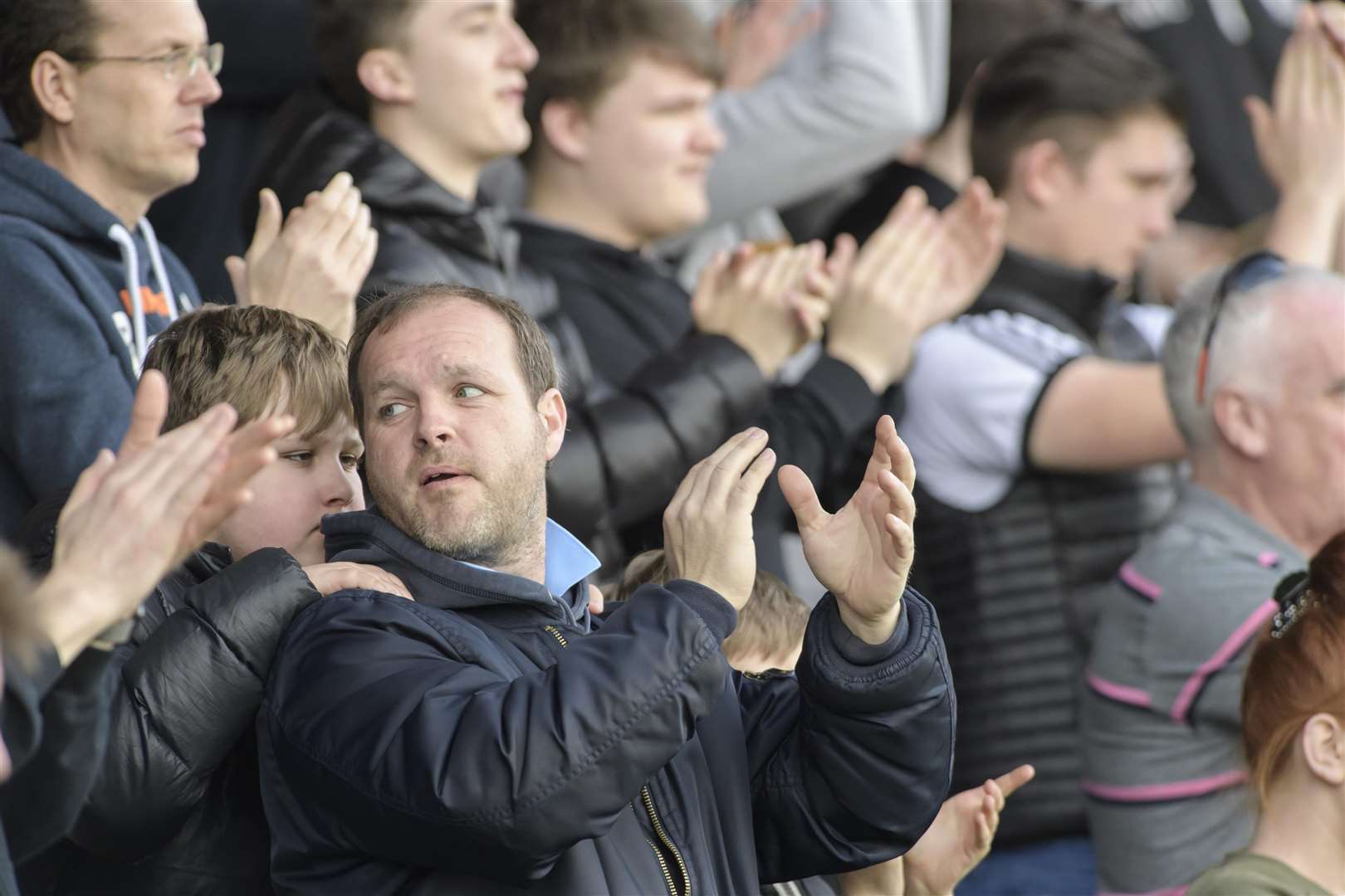 Happy Dartford fans Picture: Andy Payton