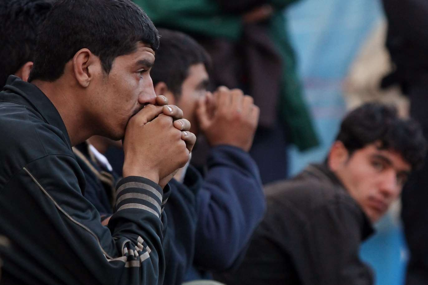 Migrants at Calais. Picture: Oli Scarff/Getty Images