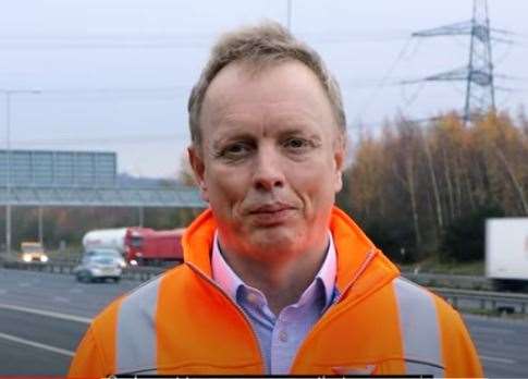 Matt Palmer, chief executive of the Lower Thames Crossing. Picture: National Highways/YouTube