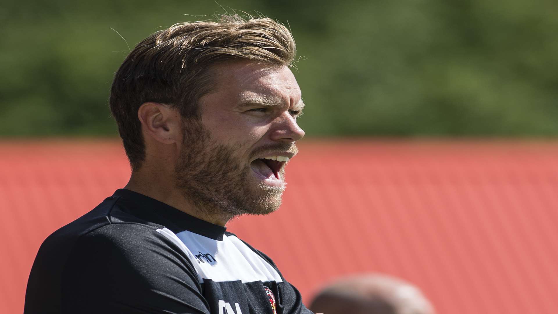 Ebbsfleet United manager Daryl McMahon Picture: Andy Payton