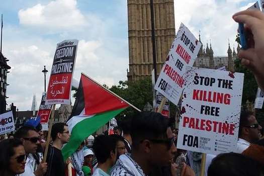 Bob Lamoon's picture of a protest in London