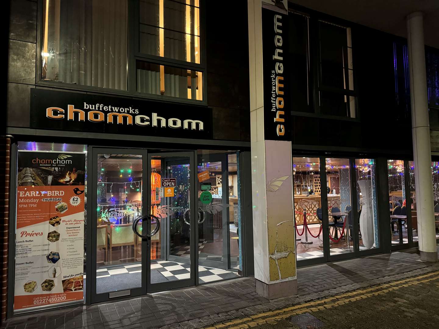 Chom Chom buffet in Canterbury has been given a one-star food hygiene rating after inspectors found evidence of rats