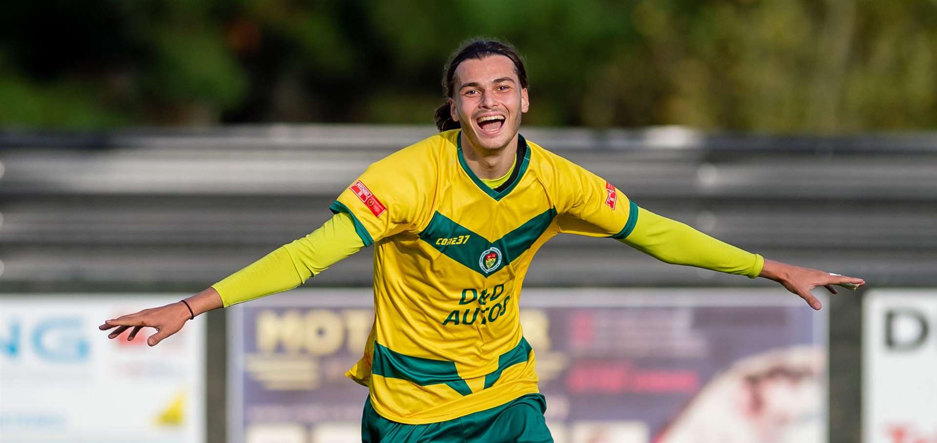 George Nikaj ended his latest Ashford loan in style with a brace in a 2-0 victory at Haywards Heath. Picture: Ian Scammell