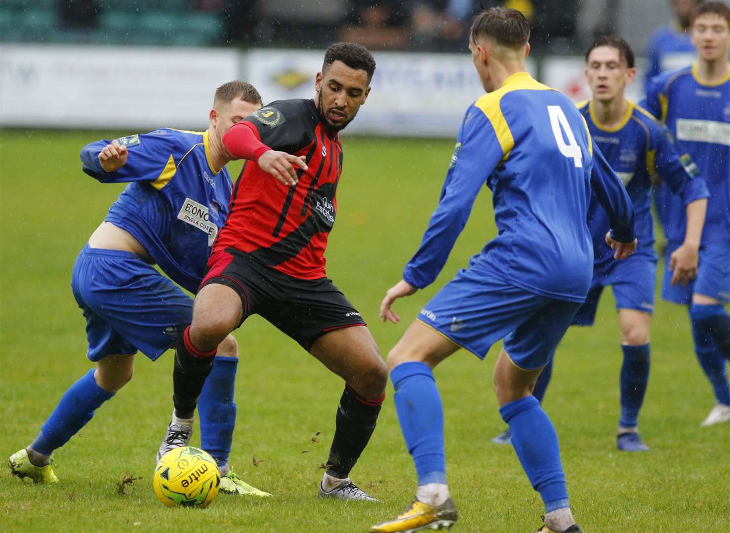 Sittingbourne (red) take on South Park in last season's FA Vase competition. Picture: Andy Jones