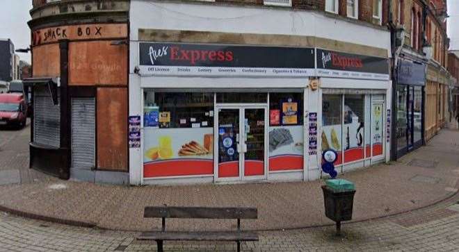 Aces Express, on Spital Street, Dartford, is set to have its licence revoked by Kent Police at Dartford Borough Council's licensing sub-committeeThe Spital Street cornershop is facing having its licence stripped after "flagrant disregard" for the rules