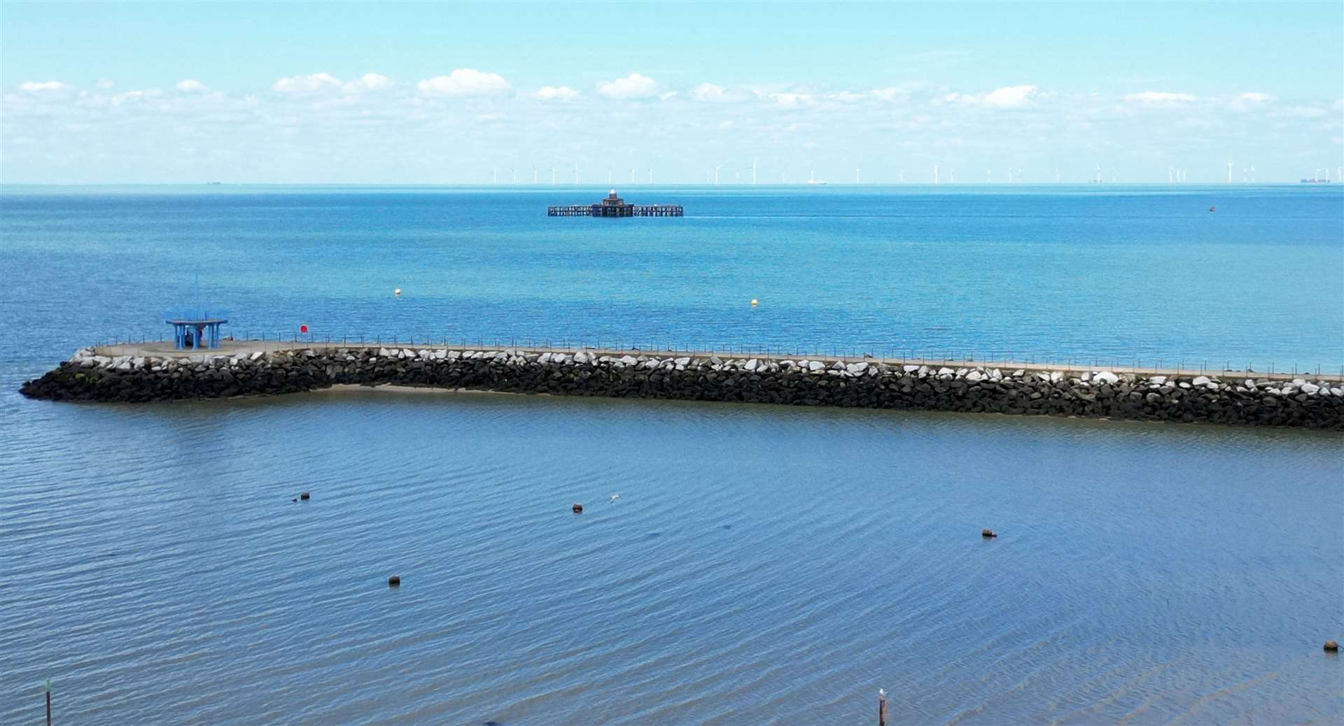 The old pier stretched out more than 3,700 feet. Picture: Barry Goodwin