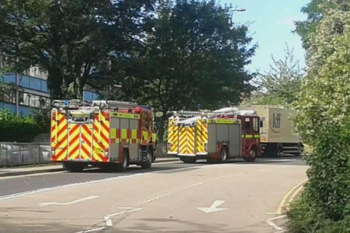 Crews were seen in Best Street, Chatham. picture: Benson(V)M.R ?@veggieguy1978