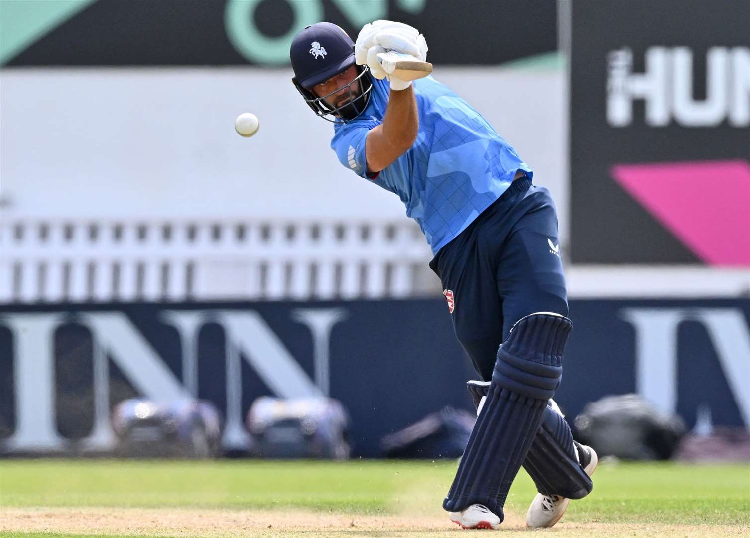 Jack Leaning batting against Surrey in the One-Day Cup. Picture: Keith Gillard