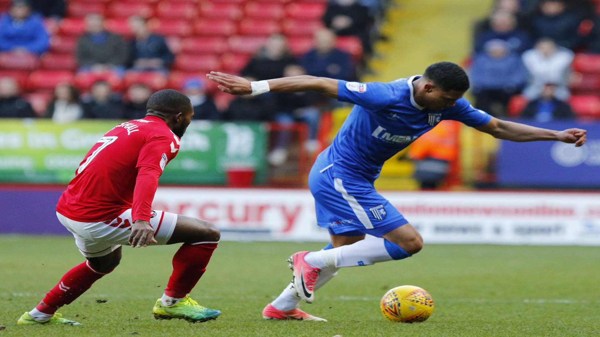 Bradley Garmston on the ball for Gills Picture: Andy Jones