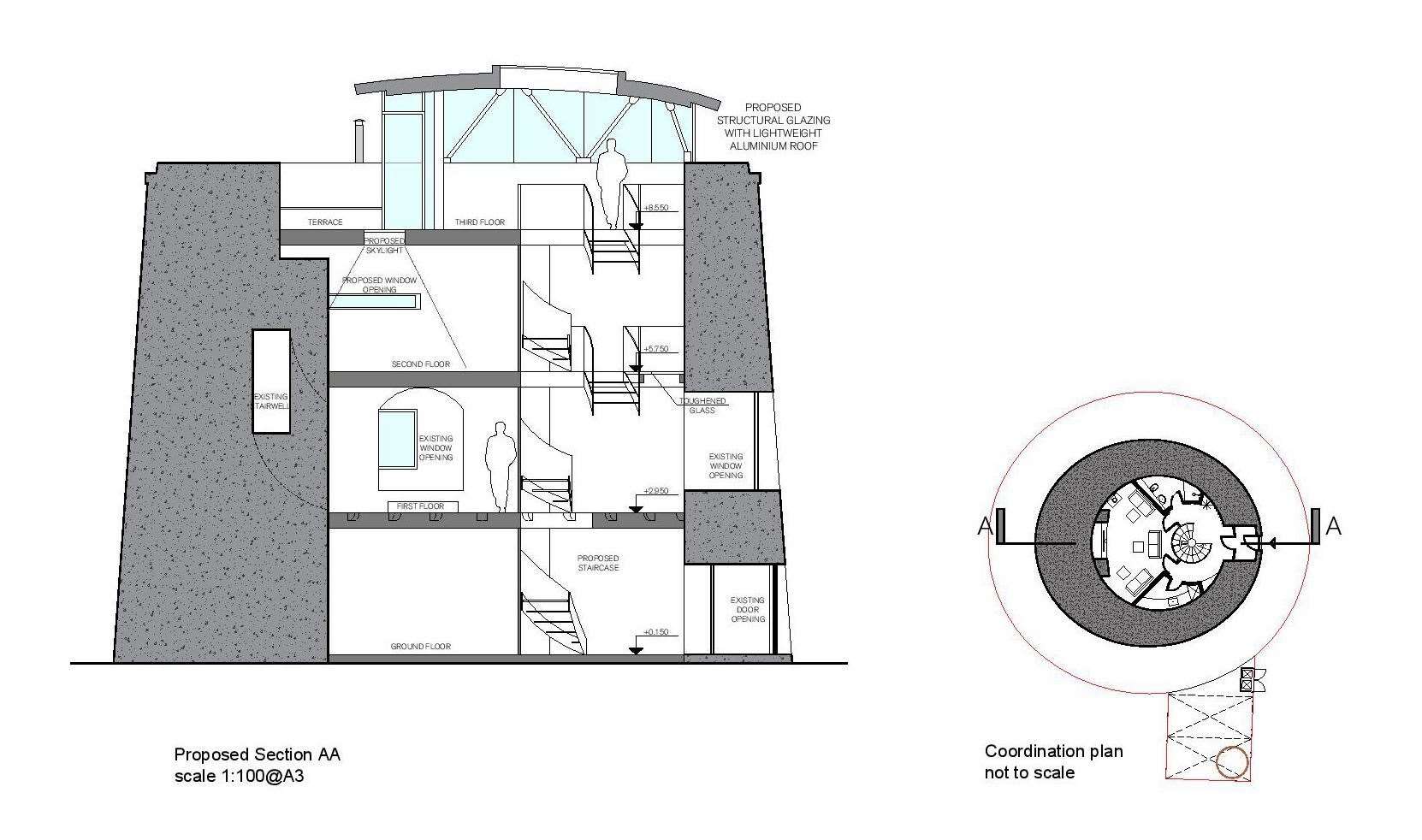 Plans showing how the holiday let is set to be laid out. Picture: Dunn Architects