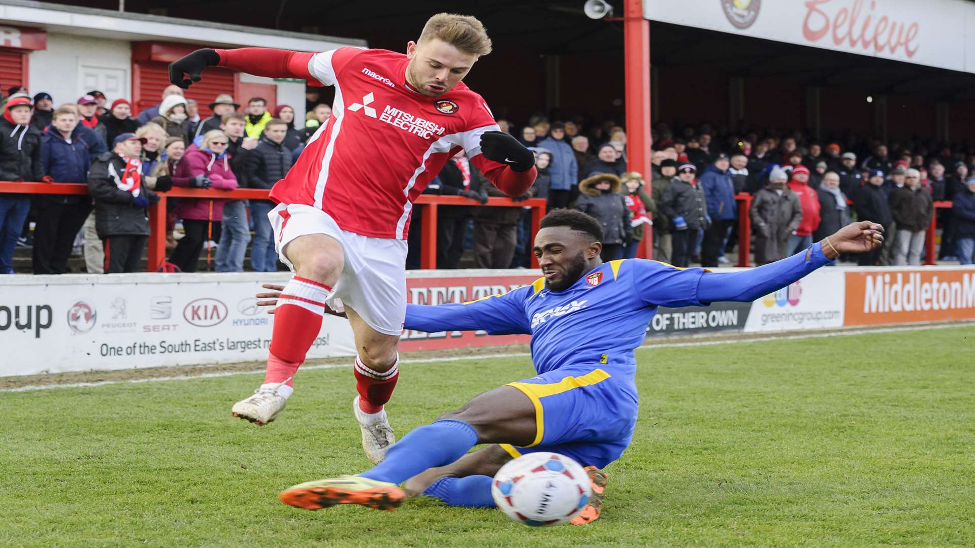 Matt Godden has left Ebbsfleet United to sign for Stevenage Picture: Andy Payton