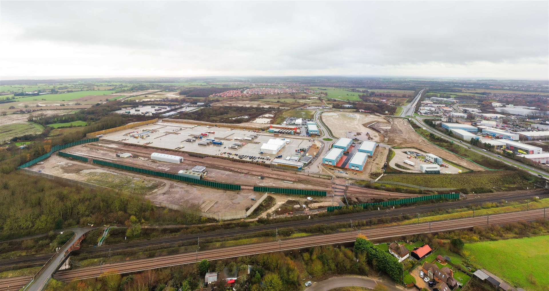 Part of the neighbouring Waterbrook Park estate is currently being used for customs checks