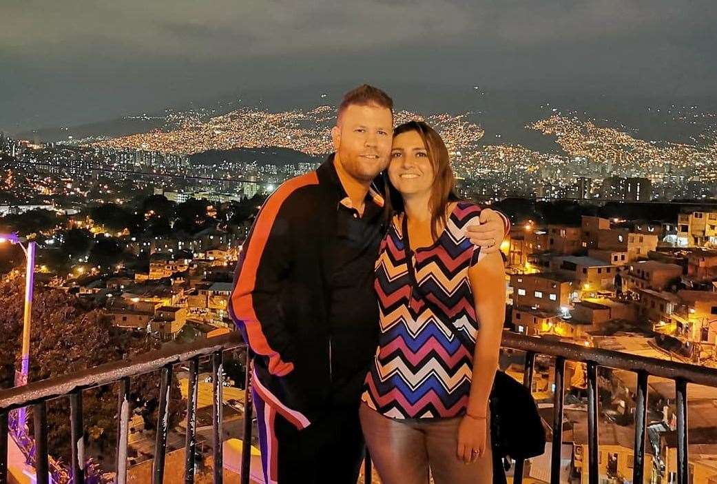 Nathan Griffiths lives in Colombia with wife Paola Ramirez. Picture: Nathan Griffiths