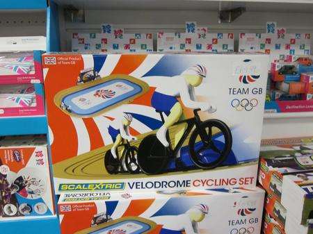 Hornby Olympics merchandise.