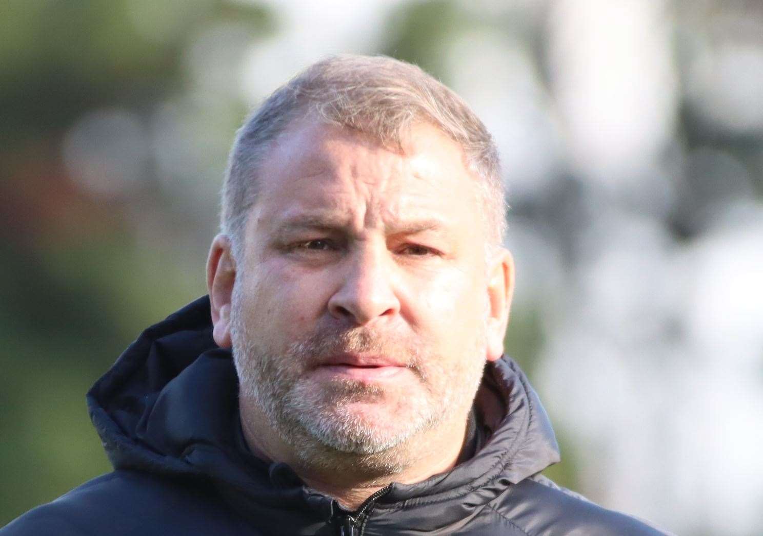 Chatham chairman-boss Kevin Hake - was slightly disappointed his team couldn’t hold on to see off Isthmian Premier leaders Dover during Saturday’s 1-1 draw. Picture: Max English @max_ePhotos