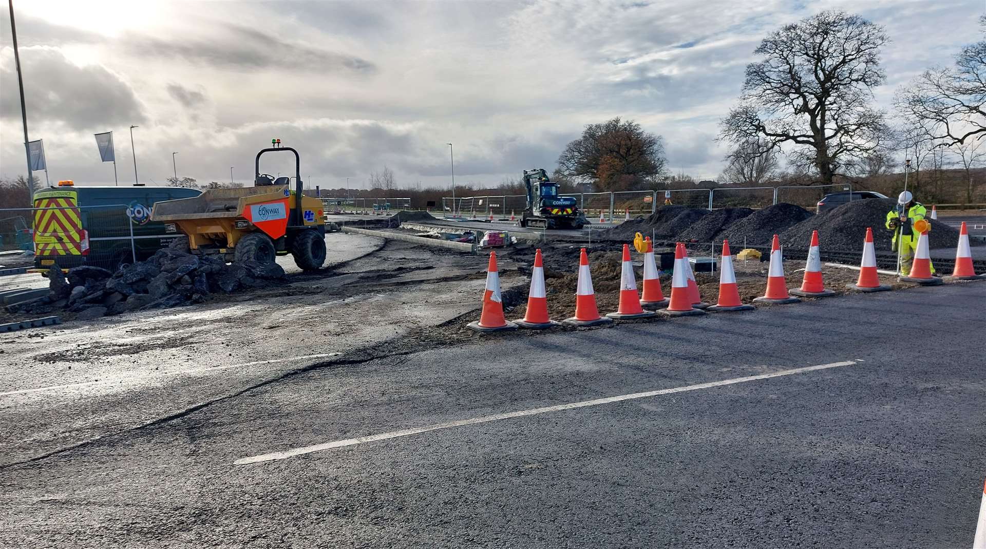 Soon drivers will be able to turn right out of the Finberry estate for the first time