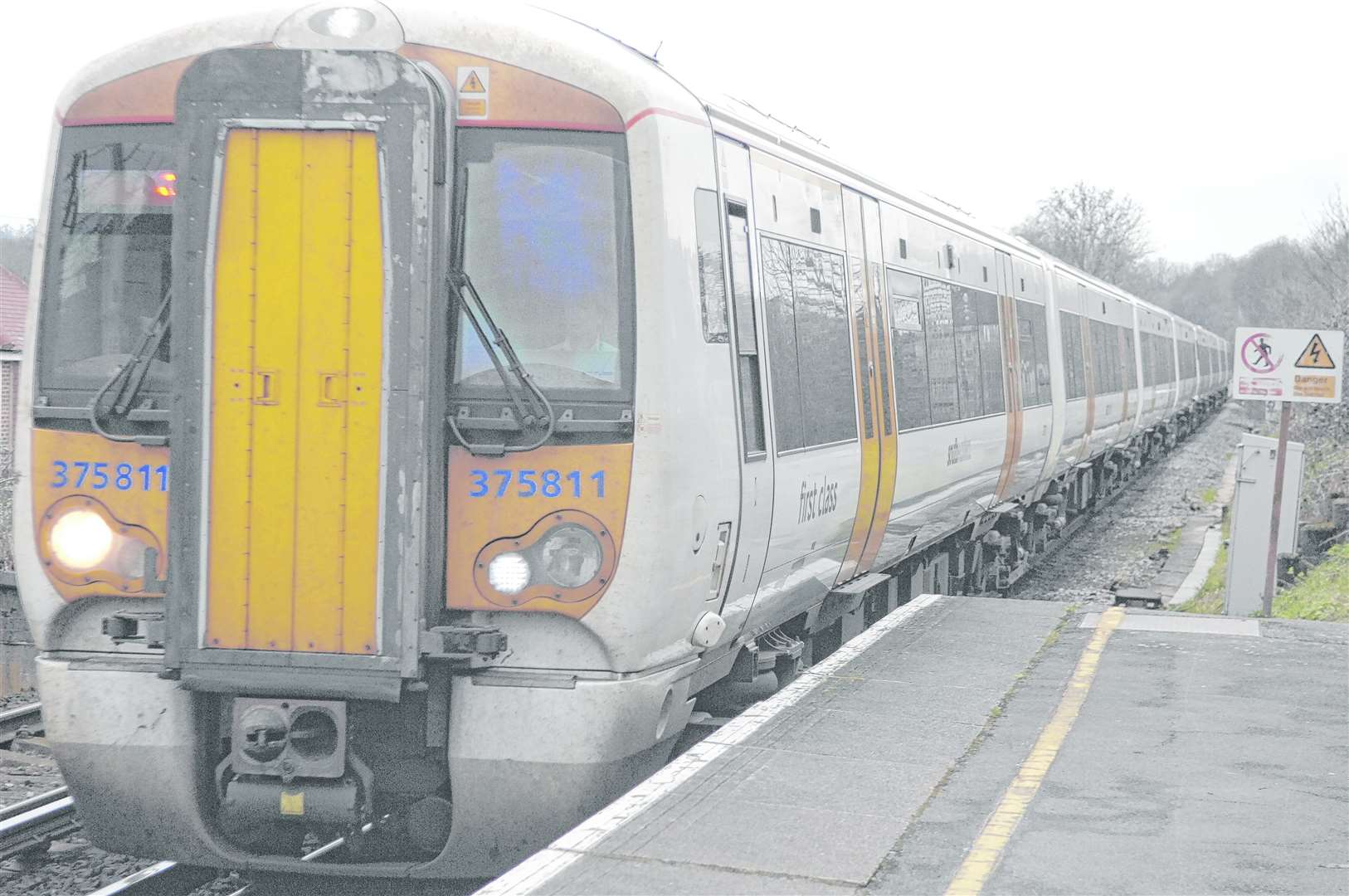 London-bound services are currently blocked due to a fallen tree. Picture: Matthew Walker (14193443)