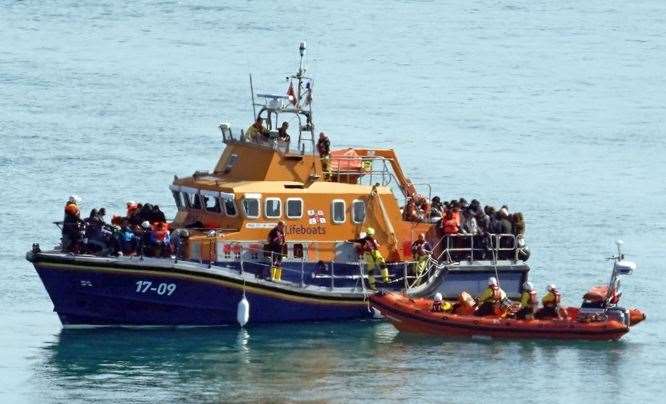 Around 5,000 migrants have crossed the Channel this year. Photo Gareth Fuller/PA