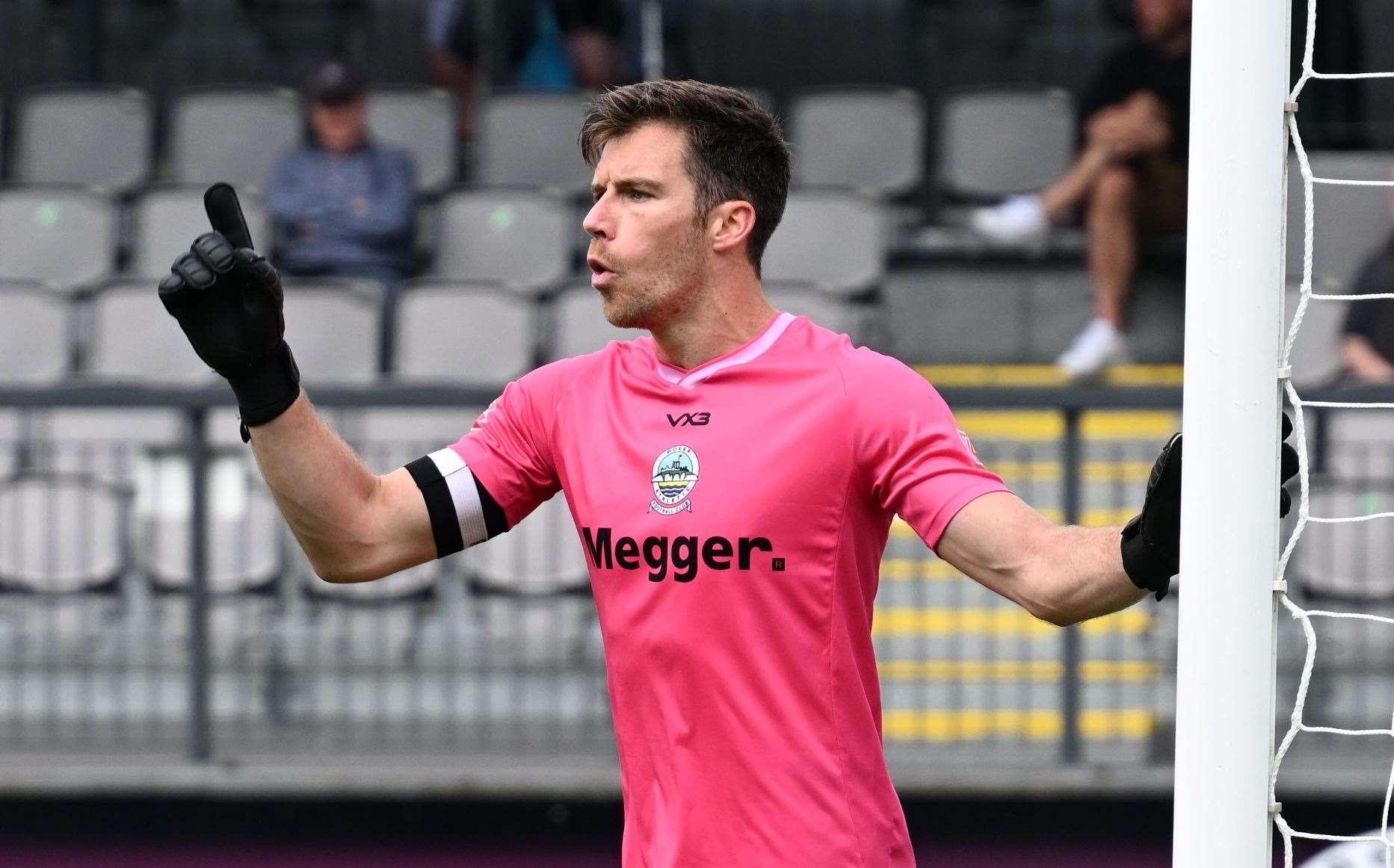 Keeper Mitch Walker - Helped Dover beat Hashtag despite being unable to keep a fourth straight clean sheet. Picture: Barry Goodwin