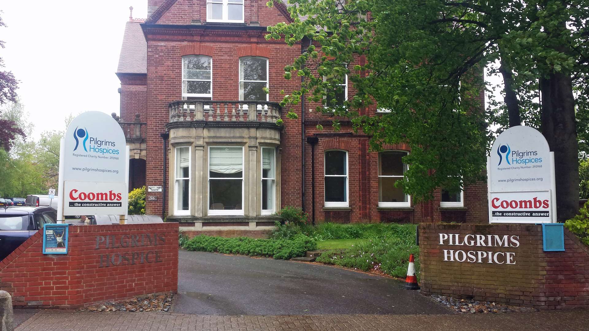 The current Pilgrims Hospice site in London Road, Canterbury