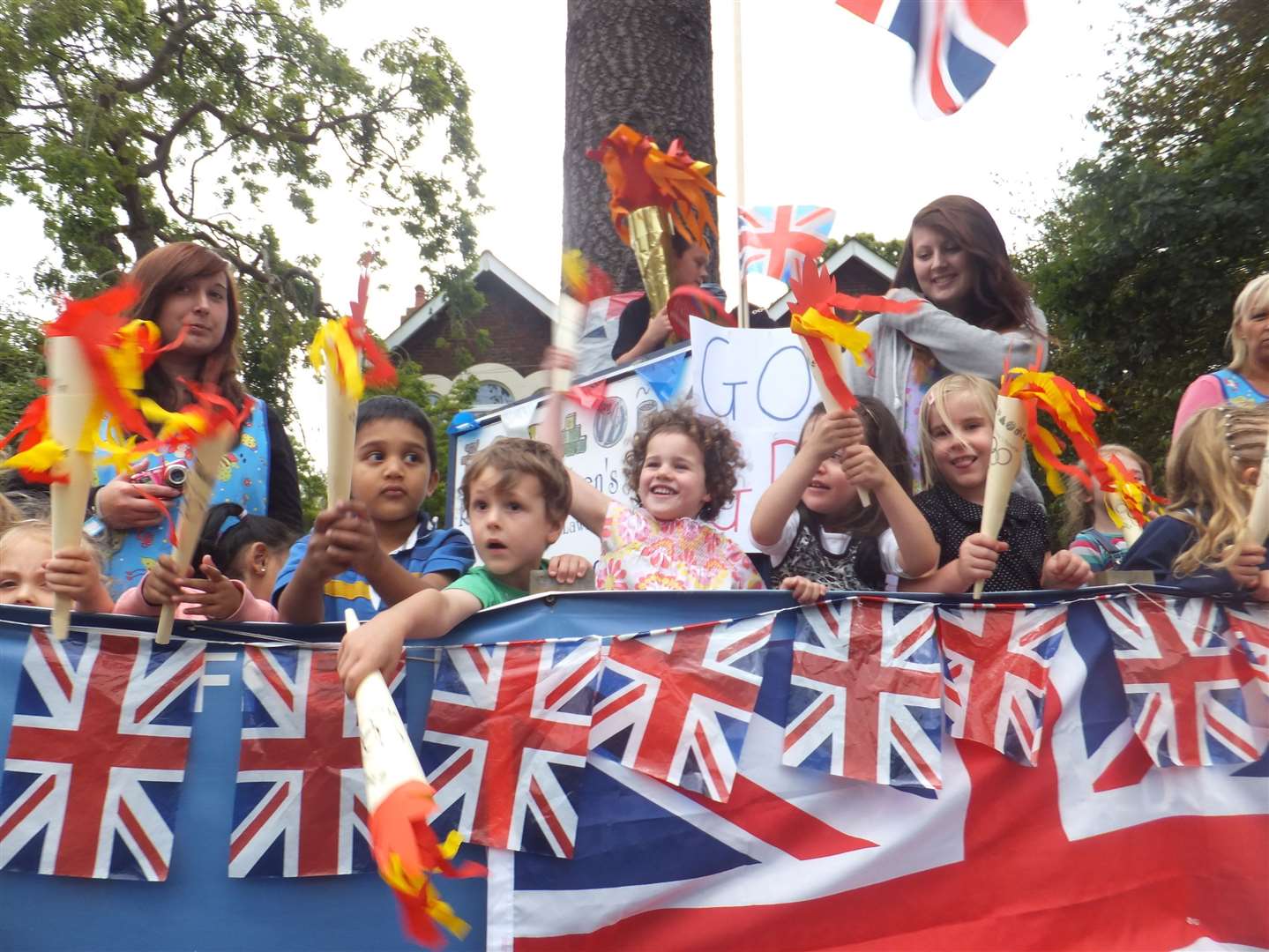 Children from Rainbow Children's Nursery, in Hythe Road, Ashford