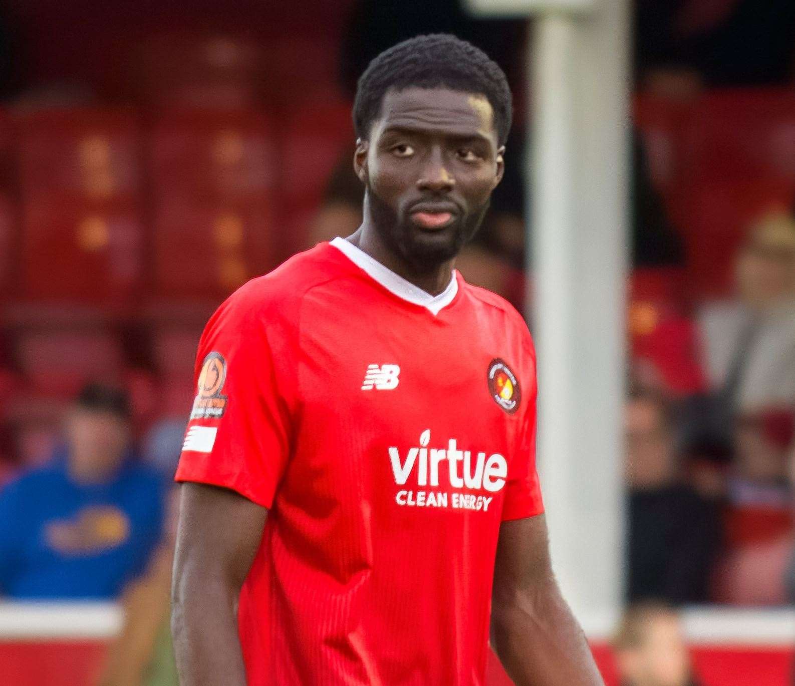 Defender Mustapha Olagunju is one of Ebbsfleet’s new arrivals. Picture: Ed Miller/EUFC