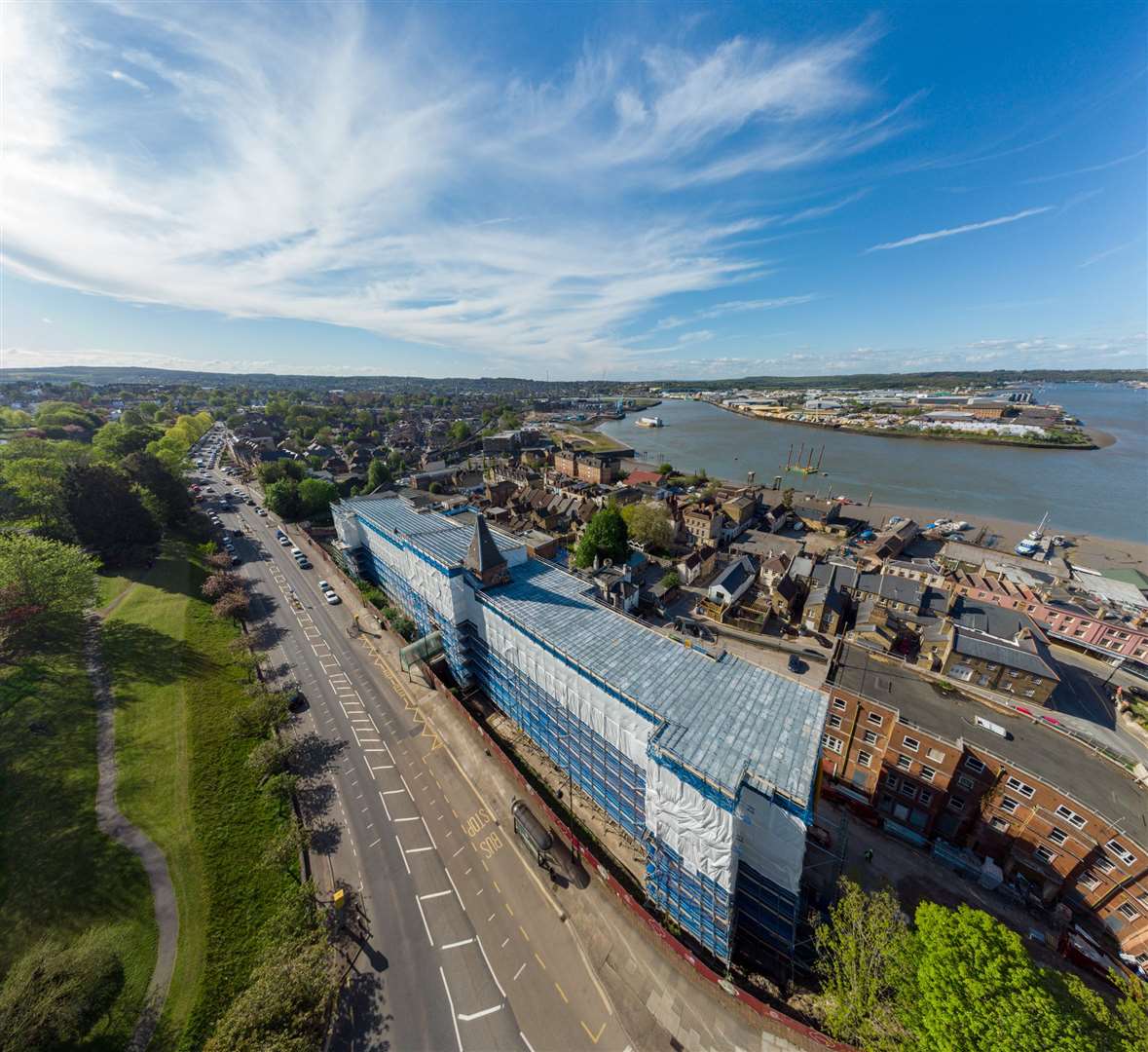 Redevelopment work and how new apartments and homes at St Bart's Hospital in Rochester will look. Picture: MCR Property Group