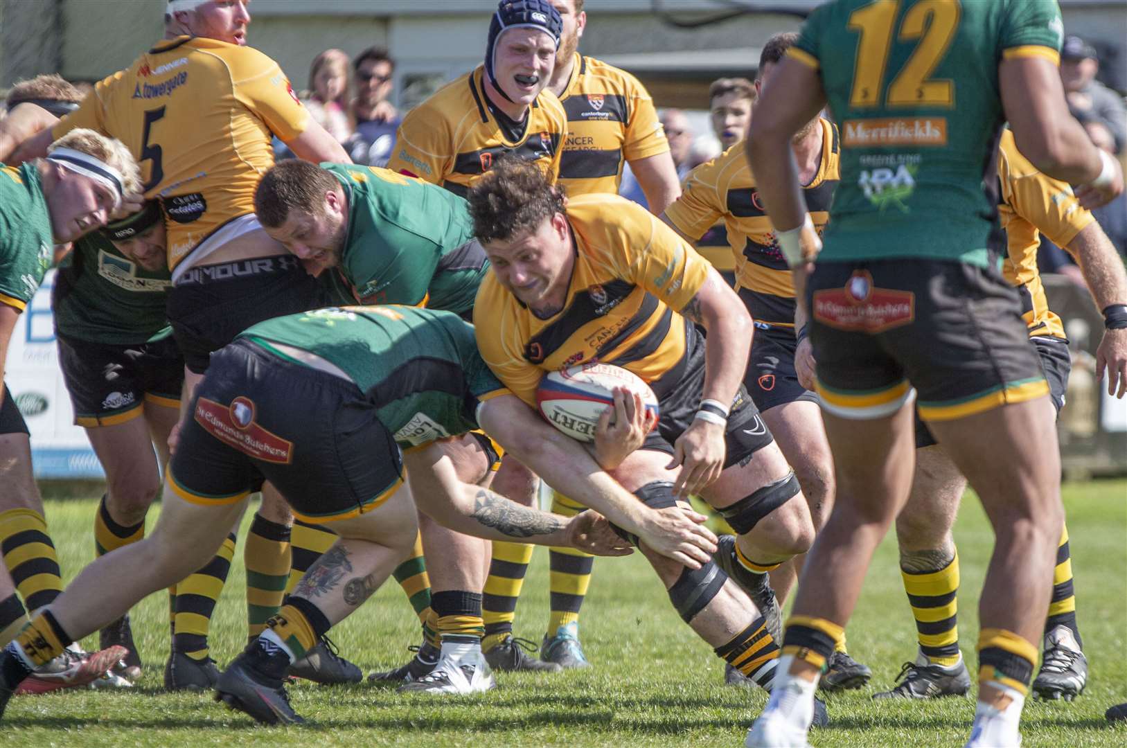 Canterbury show attacking intent against Bury St Edmunds. Picture: Phillipa Hilton