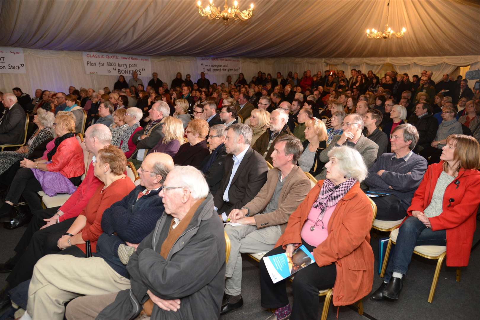 Hundreds of villagers and nearby residents turned out to Westenhanger Castle. Picture: Gary Browne