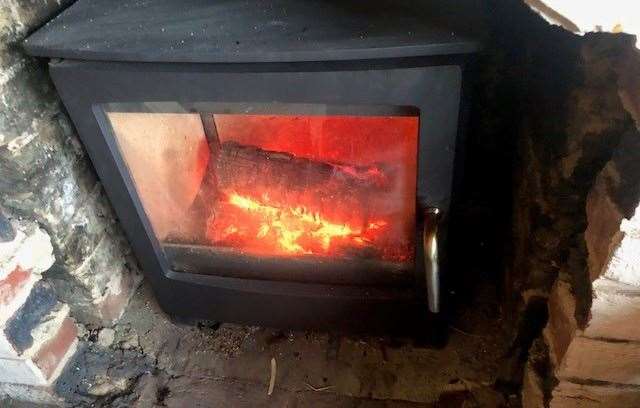 Burning bright, Dave and Michelle had this efficient log-burner installed shortly after taking on The Hussar and say now they’ve learned how it works it’s fantastic