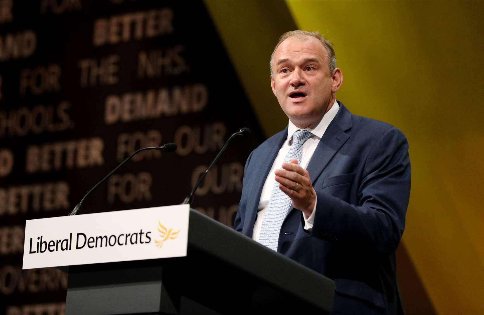 Acting Lib Dem leader Sir Ed Davey has co-signed a letter to the Health Secretary about the oxygen infrastructure at hospitals (Jonathan Brady/PA)