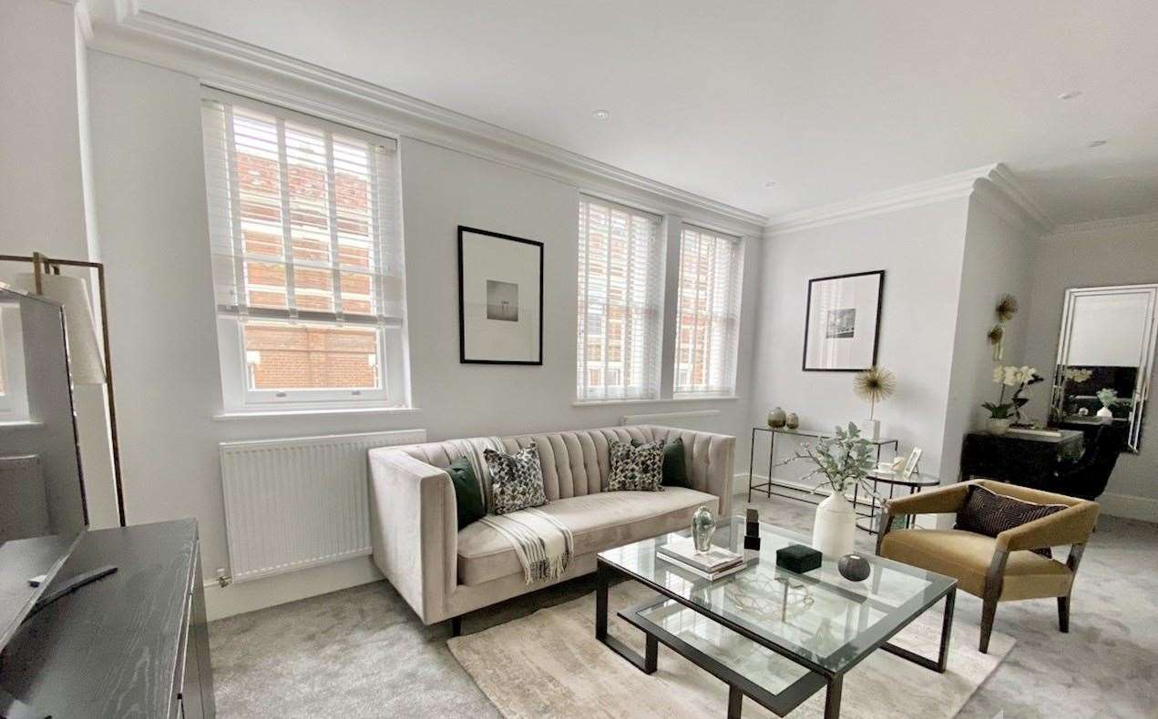 The split levels on the apartment centred around the main staircase offer additional space and spread the property across multiple floors. Picture: Haart Medway